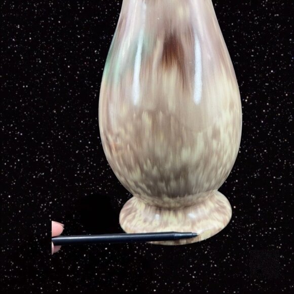 Vintage West Germany Drip Glaze Pottery Ceramic Vase Numbered Mid Century 1950s - Picture 6 of 14